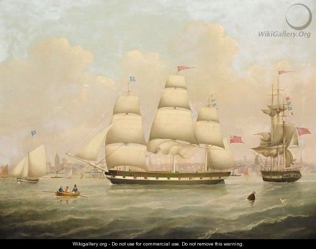 Sailing Off Liverpool - (after) Robert Salmon