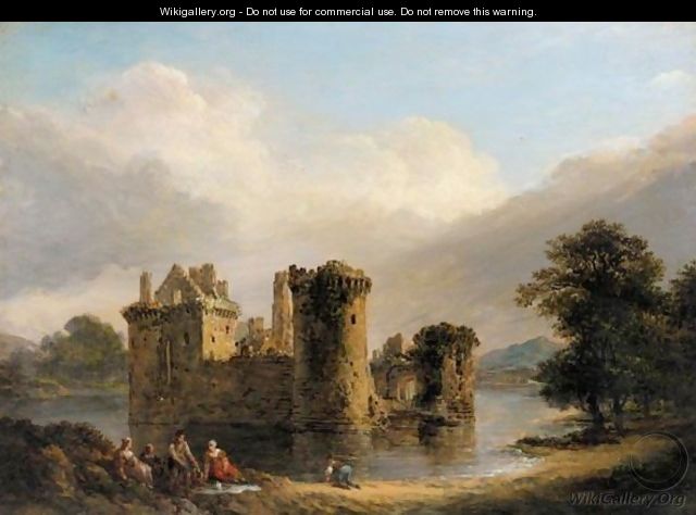 A Family Picnic In Front Of Loch Leven Castle, Kinross - Alexander Nasmyth