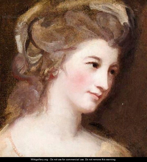 Portrait Of A Lady, Said To Be Miss Emily Bertie, Known As Emily Pott - George Romney