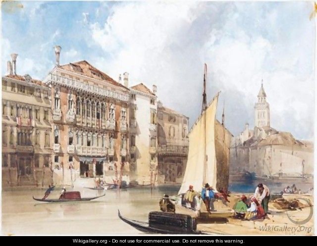 The Palazzo Pisani-Moretta On The Grand Canal, Venice - William Callow