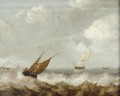 A Seascape With Dutch Shipping Off The Coast - Jan Porcellis