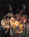 A Still Life Of Grapes, Apricots, Plums, Cherries And A Peeled Orange, Together With Glasses On A Table - (after) Jan Davidsz. De Heem