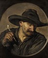 A Man In A Hat, Holding A Pipe - (after) Frans Hals