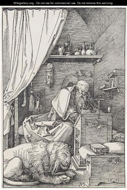 St Jerome In His Cell - Albrecht Durer