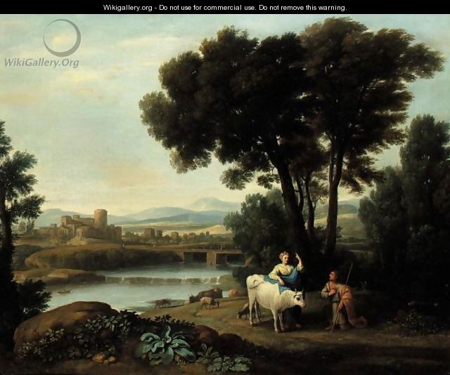 A Landscape With Juno Putting Io Under The Care Of Argus - (after) Claude Lorrain (Claude Gellee)
