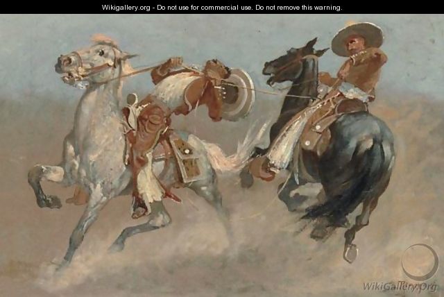 Cowboy Fun In Old Mexico - Frederic Remington