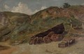 Study Of Boat And Lobster Pots, West Lulworth - Jasper Francis Cropsey