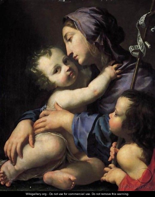 Madonna Col Bambino E San Giovannino - Cesare Dandini