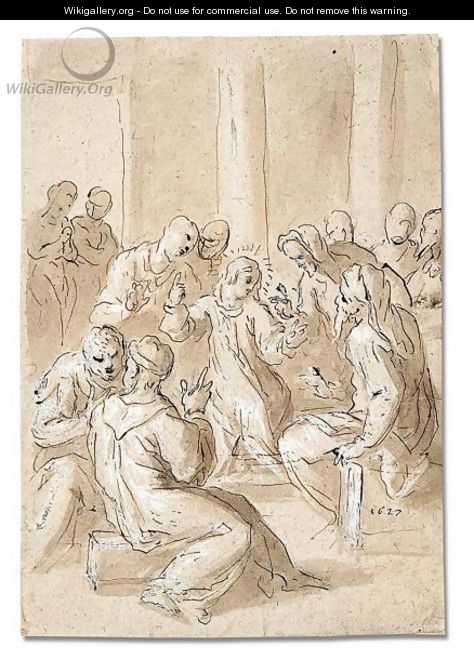 Christ disputing with the doctors - Jacopo d