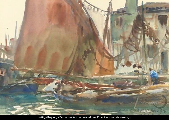 Drying Sails - John Singer Sargent