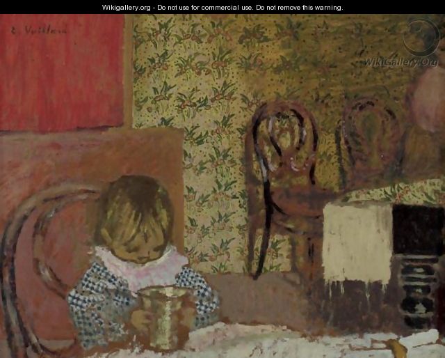 Enfant A Table - Edouard (Jean-Edouard) Vuillard
