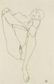 Sitzender Weiblicher Akt (Seated Female Nude) - Egon Schiele