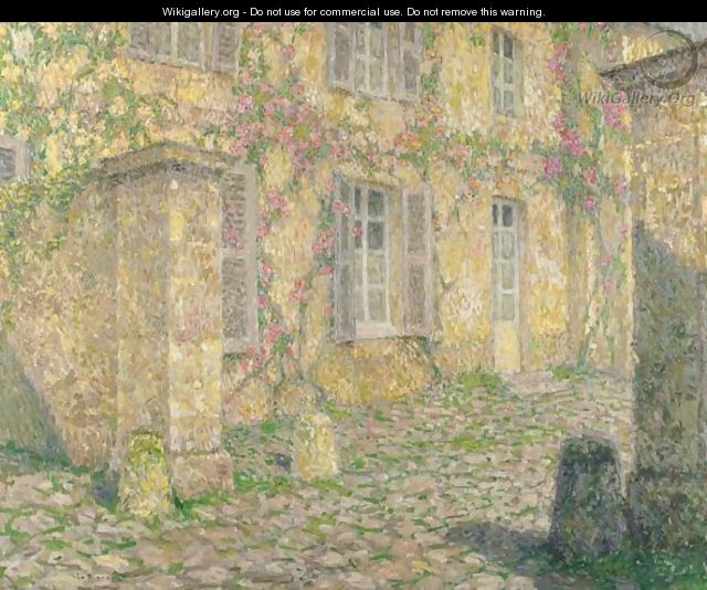 La Maison Aux Roses - Henri Eugene Augustin Le Sidaner