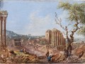 Landscape With Ruins And Figures - Italian School