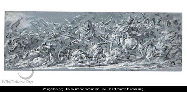 A Cavalry Battle - Charles Parrocel