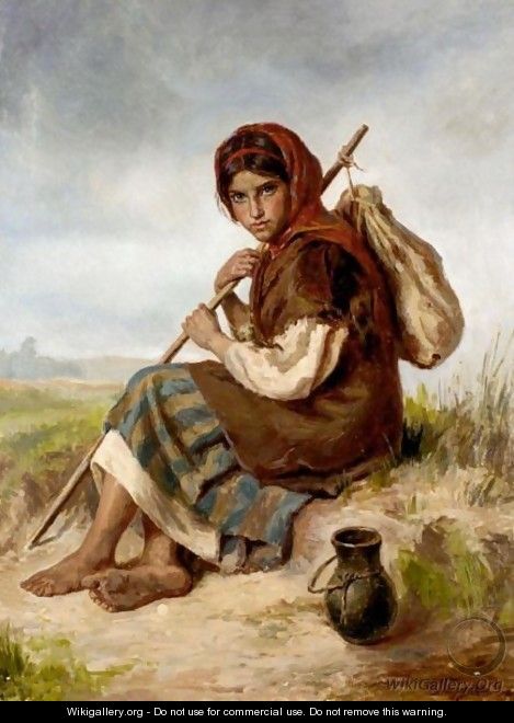 Young Peasant Girl - Ivan Ivanovich Tvorozhnikov