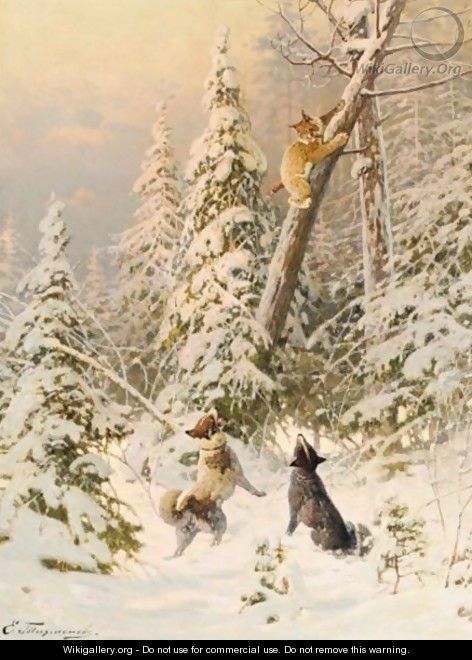 Hunting The Wild Cat - Efim A. Tikhmenev
