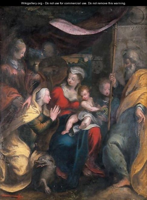 Adorazione Del Bambin Gesu - (after) Girolamo Francesco Maria Mazzola (Parmigianino)