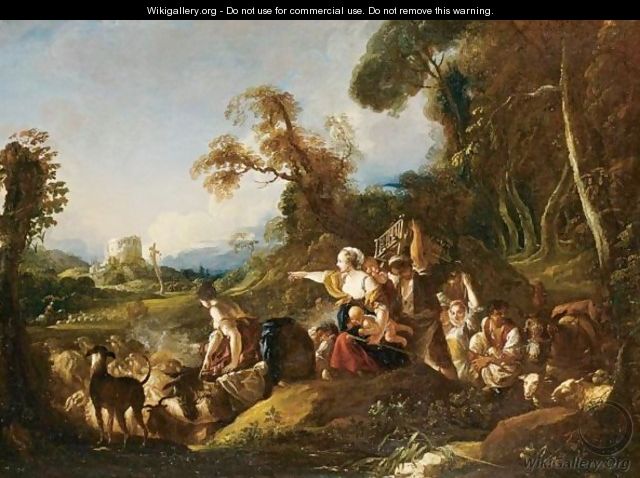 A Pastoral Scene - Hubert Robert