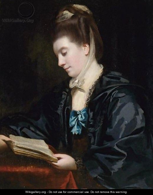 Portrait Of Mrs. Edmund Burke - Sir Joshua Reynolds