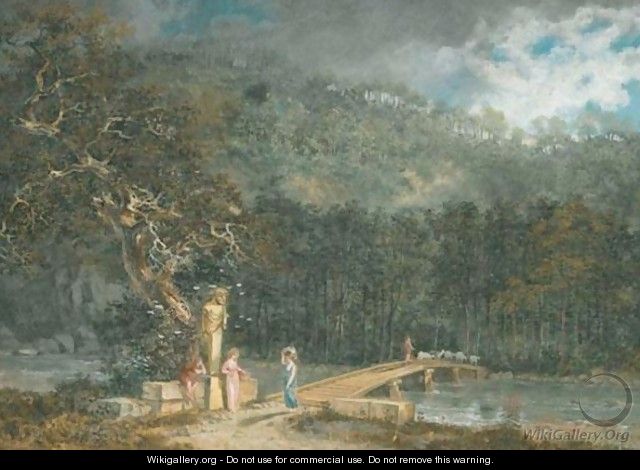 Arkadische Landschaft, 1783 - Salomon Gessner