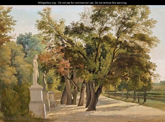 Entrance To The Giardino Del Lago, Villa Borghese, Rome - Gustav Wilhelm Palm