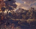 Arcadian Landscape With Classical Figures On A Path - (after) Gaspard Dughet