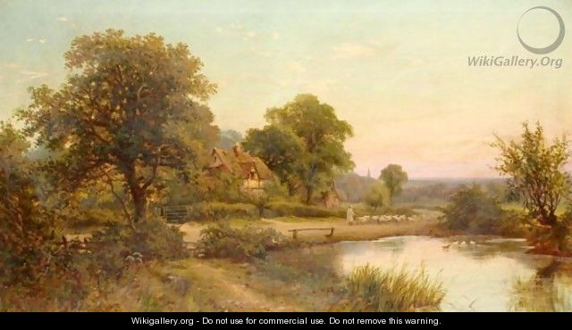 Shepherd By A Lake - (after) Henry Deacon Hillier Parker