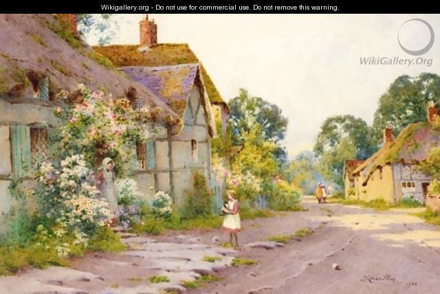 A Village Street, Sussex - John Abernethy Lynas-Gray