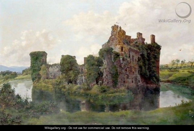 Ruins Of A Fortified House - (after) Edmund John Niemann