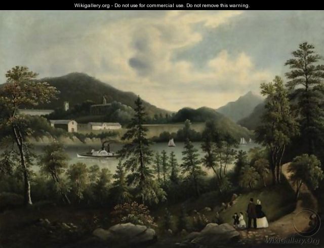 United States Military Academy West Point From The Opposite Shore - (after) Tofannie Farmer