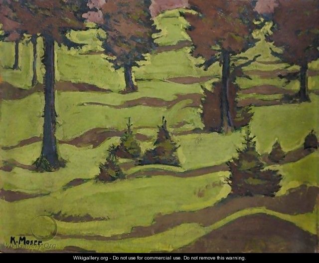Ein Bewaldeter Hugel (Wooded Hill) - Koloman Moser