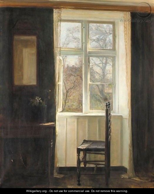 Abent Vindue (The Open Window) - Carl Vilhelm Holsoe