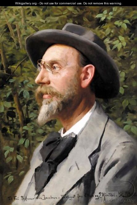Portrat Af Professor Jacobsen (Portrait Of Professor Jacobsen) - Peder Monsted