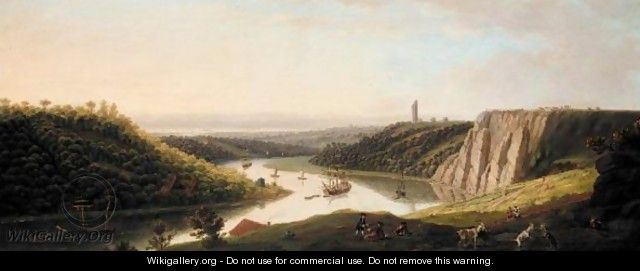 View Of Shipping On The River Avon From Durdham Down, Near Bristol - Thomas Smith of Derby