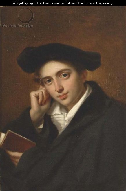 Portrait Of A Student - (after) Cornelis Kruseman
