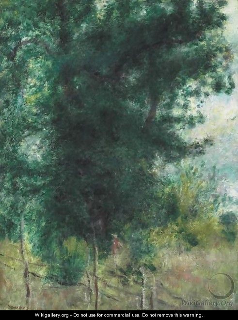 La Barriere En Foret - Pierre Auguste Renoir