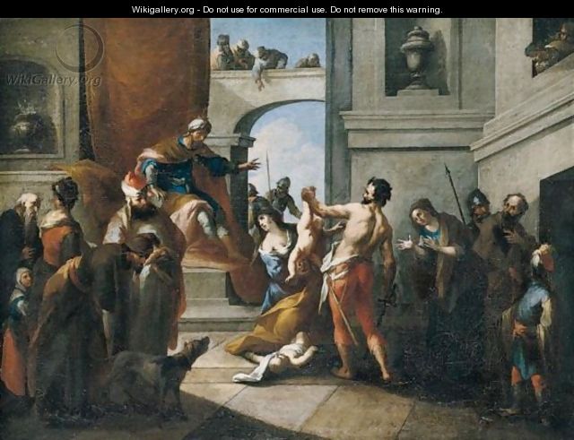 The Judgement Of Solomon - (after) Michelangelo Unterberger
