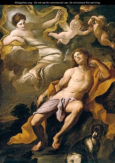 Diana And Endymion - Bolognese School