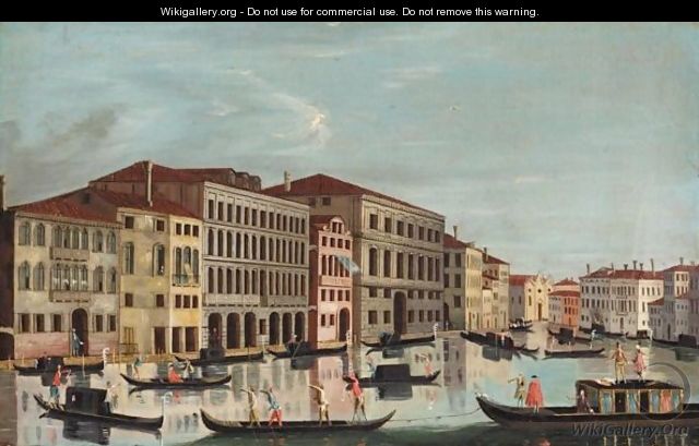 Venice, A View Of The Grand Canal - Venetian School