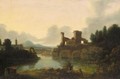 View Of A Lake With Ruins - (after) Richard Wilson