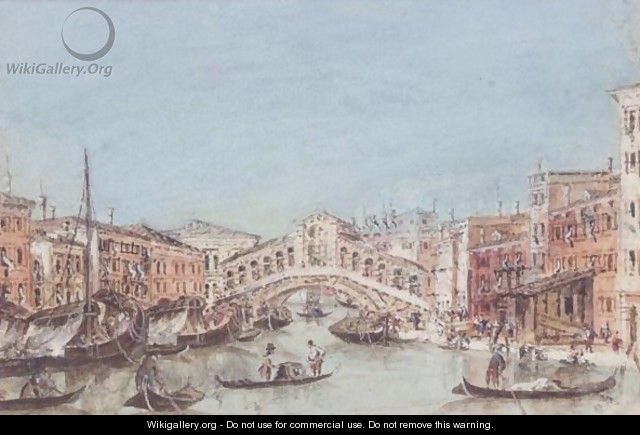 The Rialto Bridge - (after) Giacomo Guardi