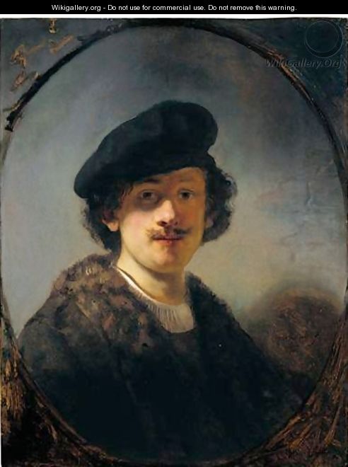 Self-Portrait With Shaded Eyes - Rembrandt Van Rijn