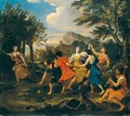 Arcadian Landscape With Figures Dancing - Louis de, the Younger Boulogne