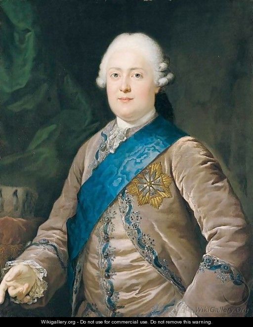 Portrait Of Friedrich August I (1750-1827), Elector And Later King Of Saxony, Half Length, Wearing A Mauve Jacket And Waistcoat And The Badge Of The Order Of The White Eagle - Anton Graff