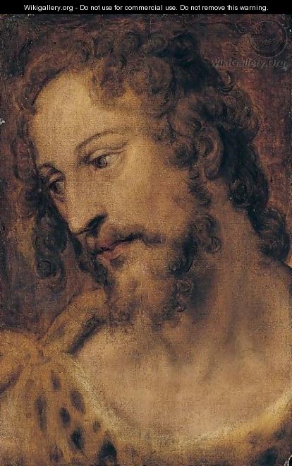 A Study Of Saint John The Baptist, Bust Length - Bartolomeo Passerotti