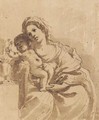 Madonna And Child - Giovanni Francesco Guercino (BARBIERI)