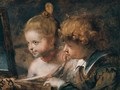A Double Portrait Of A Young Boy And Girl, Believed To Be Rubens' Children, Albert And Clara Serena - (after) Sir Peter Paul Rubens
