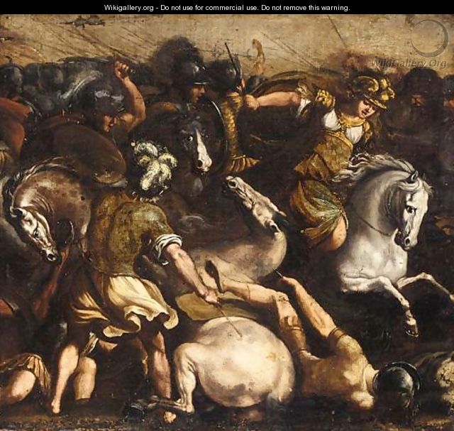 A Battle With Amazons - (after) Antonio Tempesta