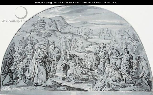 The Meeting Of Abraham And Melchizedek - (after) Otto Van Veen
